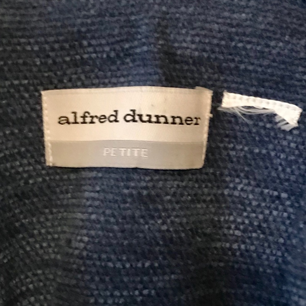 Alfred Dunner Blue Patchwork Blazer - image 8